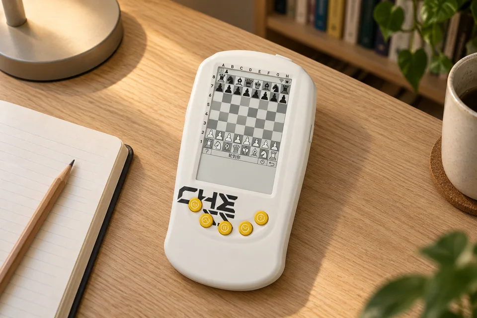 书桌上用 Y2 练棋